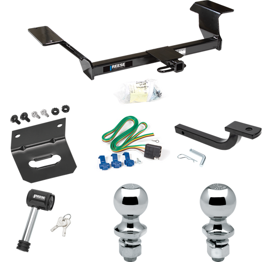 Fits 2006-2009 Buick Lucerne Trailer Hitch Tow PKG w/ 4-Flat Wiring Harness + Draw-Bar + 1-7/8" + 2" Ball + Wiring Bracket + Hitch Lock (Excludes: Super & Special Edition Models) By Reese Towpower