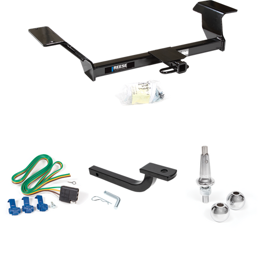 Fits 2006-2009 Buick Lucerne Trailer Hitch Tow PKG w/ 4-Flat Wiring Harness + Draw-Bar + Interchangeable 1-7/8" & 2" Balls (Excludes: Super & Special Edition Models) By Reese Towpower