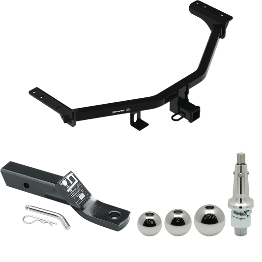 Fits 2022-2022 Infiniti QX60 Trailer Hitch Tow PKG w/ Ball Mount w/ 2" Drop + Interchangeable Ball 1-7/8" & 2" & 2-5/16" (For w/Factory Tow Package Models) By Draw-Tite