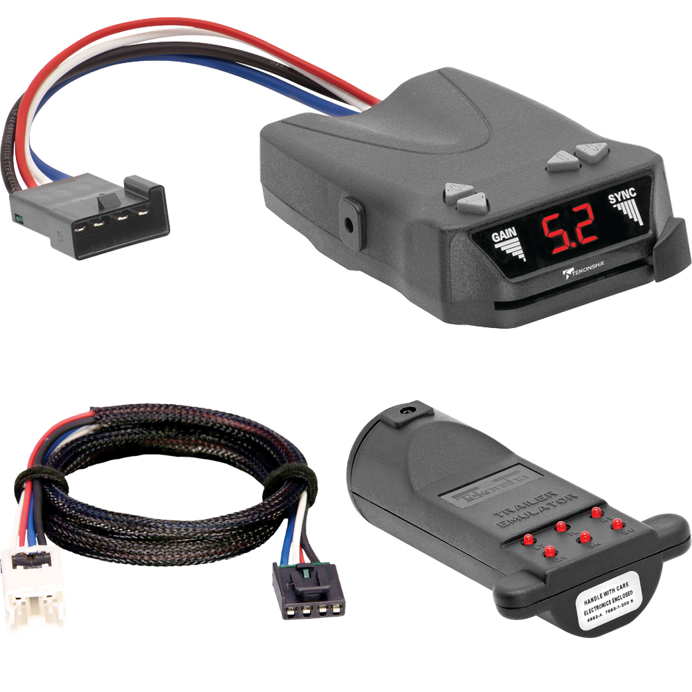 Fits 2005-2015 Nissan Xterra Tekonsha Brakeman IV Brake Control + Plug & Play BC Adapter + Brake Control Tester Trailer Emulator (For w/Factory Tow Package (Canada Only) Models) By Tekonsha