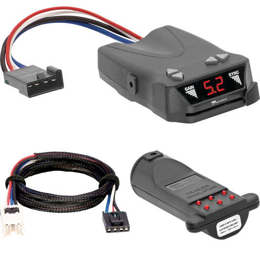 Fits 2005-2015 Nissan Xterra Tekonsha Brakeman IV Brake Control + Plug & Play BC Adapter + Brake Control Tester Trailer Emulator (For w/Factory Tow Package (Canada Only) Models) By Tekonsha