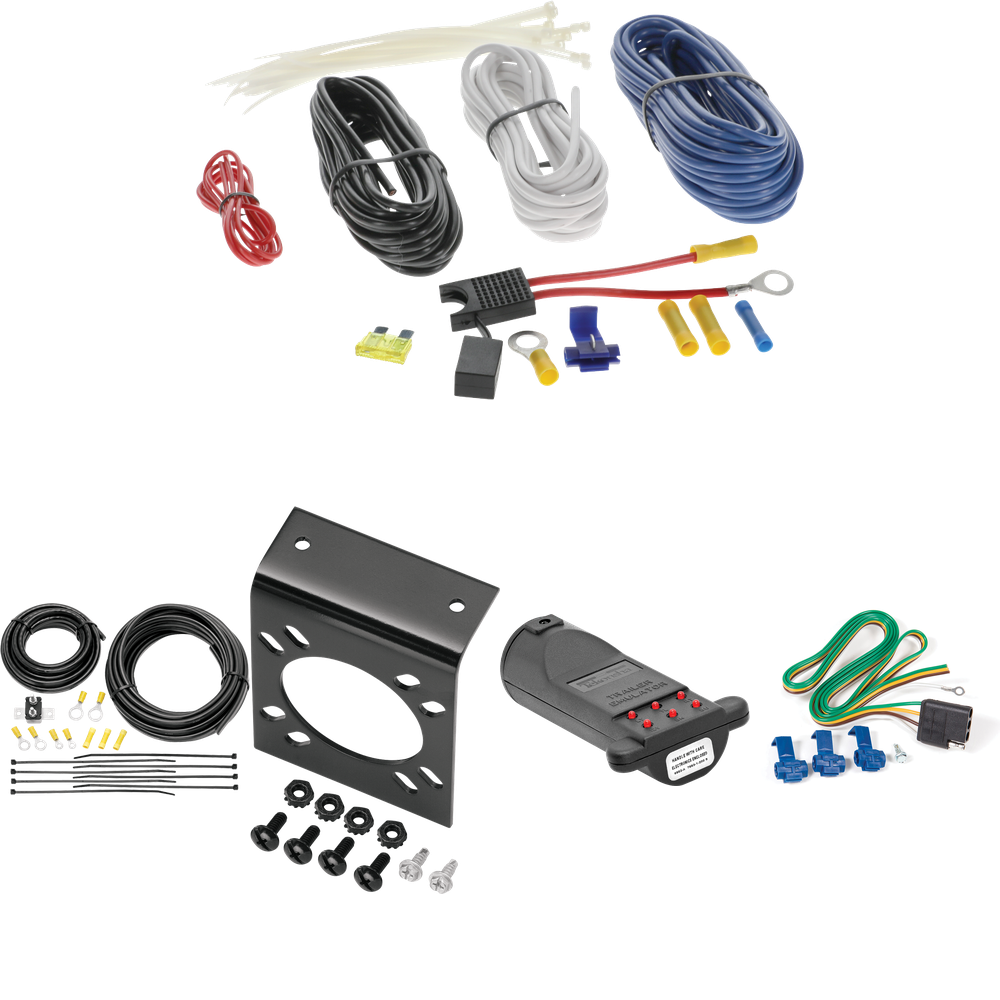 Fits 1974-1981 Plymouth Trailduster 7-Way RV Wiring + 7-Way Tester and Trailer Emulator By Reese Towpower