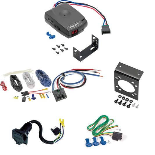 Fits 1979-1982 Ford LTD 7-Way RV Wiring + Pro Series Pilot Brake Control + Generic BC Wiring Adapter By Reese Towpower