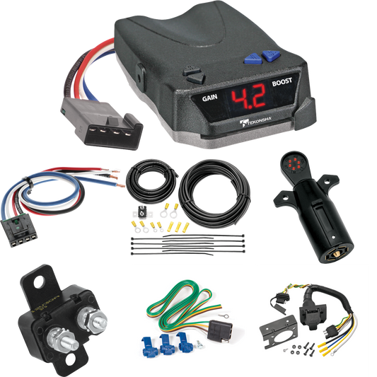 Fits 2001-2005 Pontiac Aztek 7-Way RV Wiring + Tekonsha BRAKE-EVN Brake Control + Generic BC Wiring Adapter + 7-Way Tester By Reese Towpower