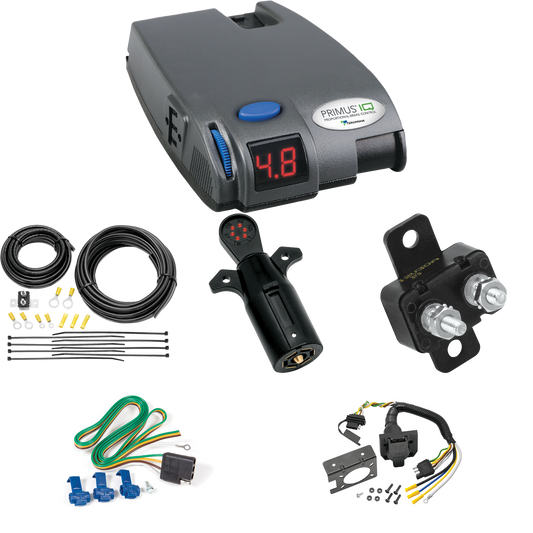 Se adapta al cableado de RV de 7 vías Dodge W100 1986-1989 + control de frenos Tekonsha Primus IQ + probador de 7 vías de Reese Towpower