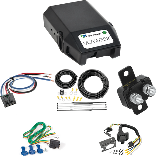 Compatible con cableado de RV de 7 vías Dodge D50 1979-1982 + control de freno Tekonsha Voyager + adaptador de cableado BC genérico de Reese Towpower