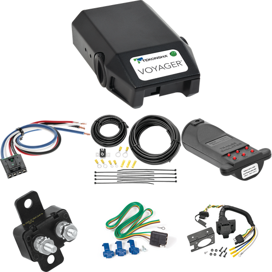 Fits 1979-1982 Mercury Marquis 7-Way RV Wiring + Tekonsha Voyager Brake Control + Generic BC Wiring Adapter + 7-Way Tester and Trailer Emulator (For Sedan Models) By Reese Towpower