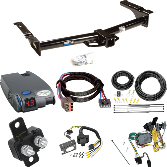 Fits 1992-1994 Ford E-250 Econoline Trailer Hitch Tow PKG w/ Tekonsha Primus IQ Brake Control + Plug & Play BC Adapter + 7-Way RV Wiring By Reese Towpower