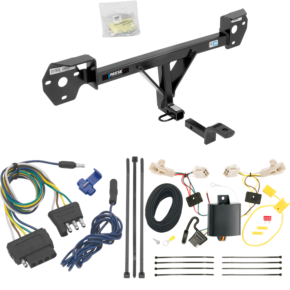 Fits 2013-2016 Scion FR-S Trailer Hitch Tow PKG w/ 5-Flat Wiring Harness By Reese Towpower