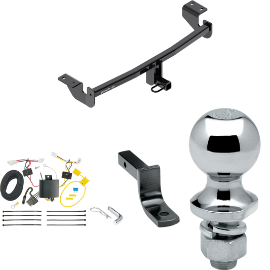 Fits 2016-2016 Scion iM Trailer Hitch Tow PKG w/ 4-Flat Wiring Harness + Draw-Bar + 1-7/8" Ball By Draw-Tite