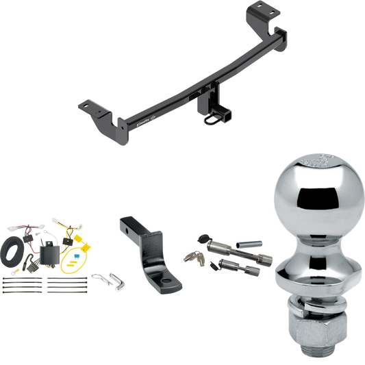 Fits 2016-2016 Scion iM Trailer Hitch Tow PKG w/ 4-Flat Wiring Harness + Draw-Bar + 1-7/8" Ball + Dual Hitch & Coupler Locks By Draw-Tite