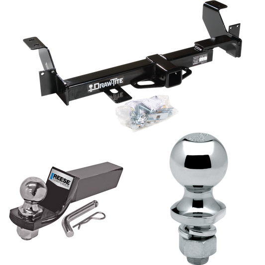 Fits 2002-2007 Buick Rendezvous Trailer Hitch Tow PKG w/ Starter Kit Ball Mount w/ 2" Drop & 2" Ball + 1-7/8" Ball By Draw-Tite