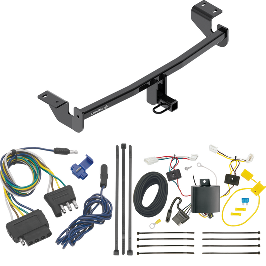 Fits 2017-2018 Toyota Corolla iM Trailer Hitch Tow PKG w/ 5-Flat Wiring Harness By Draw-Tite