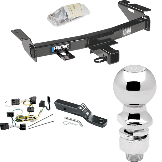 Fits 2009-2009 Chevrolet Uplander Trailer Hitch Tow PKG w/ 4-Flat Wiring + Ball Mount w/ 2" Drop + 2-5/16" Ball (For (Canada Only) Models) By Reese Towpower