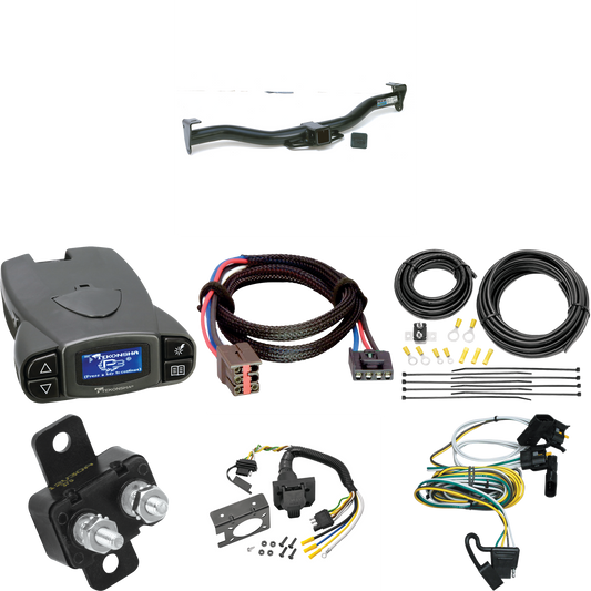 Se adapta al paquete de enganche de remolque Ford E-350 Econoline 1995-2000 con control de freno Tekonsha Prodigy P3 + adaptador BC Plug &amp; Play + cableado RV de 7 vías de Reese Towpower