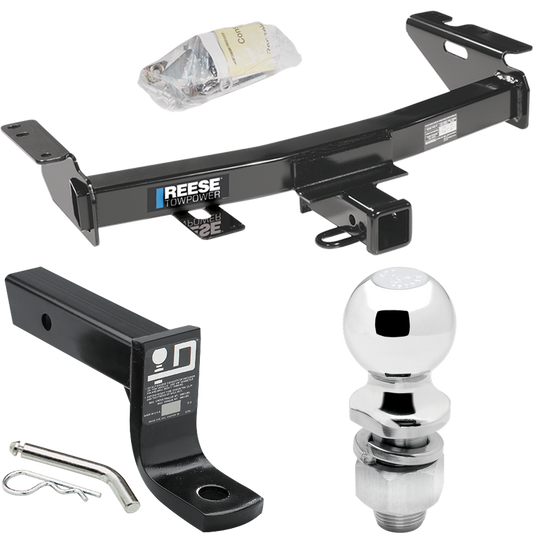 Se adapta al paquete de enganche de remolque Pontiac Montana SV6 2005-2006 con soporte de bola con caída de 4" + bola de 2" de Reese Towpower