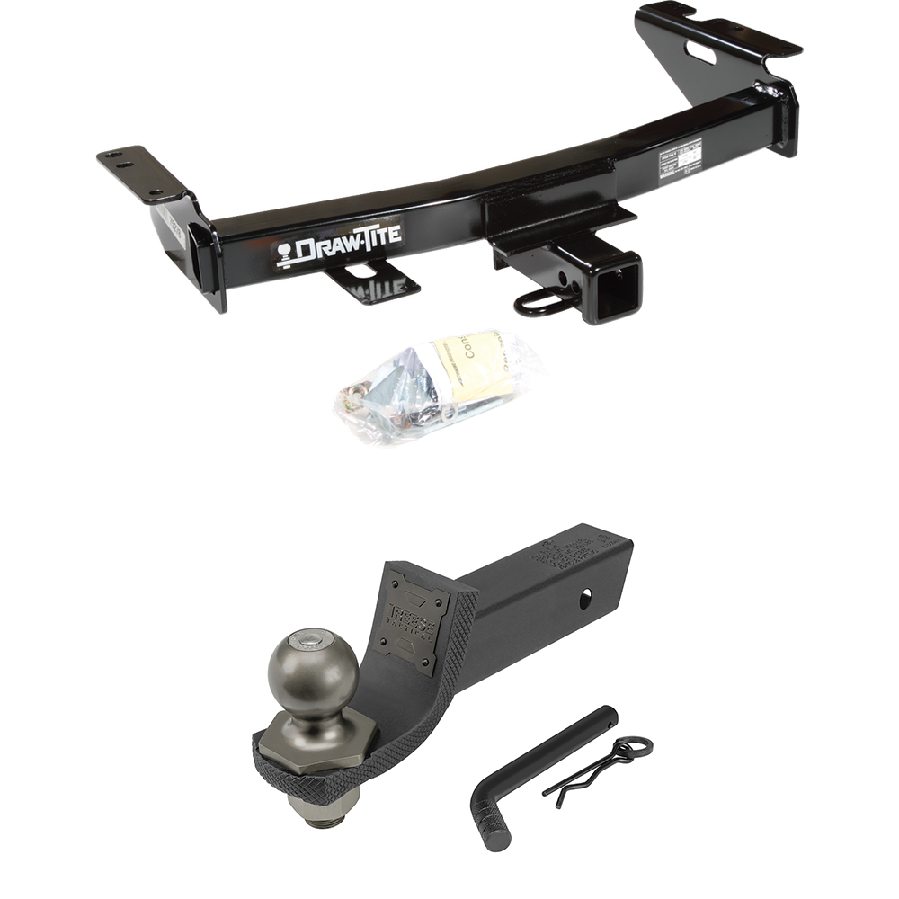 Fits 1999-2005 Pontiac Montana Trailer Hitch Tow PKG + Interlock Tactical Starter Kit w/ 2" Drop & 2" Ball By Draw-Tite