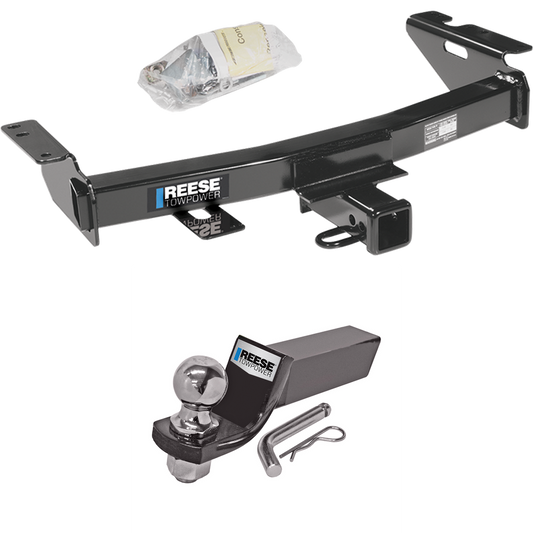 Fits 2005-2008 Chevrolet Uplander Trailer Hitch Tow PKG w/ Starter Kit Ball Mount w/ 2" Drop & 2" Ball By Reese Towpower