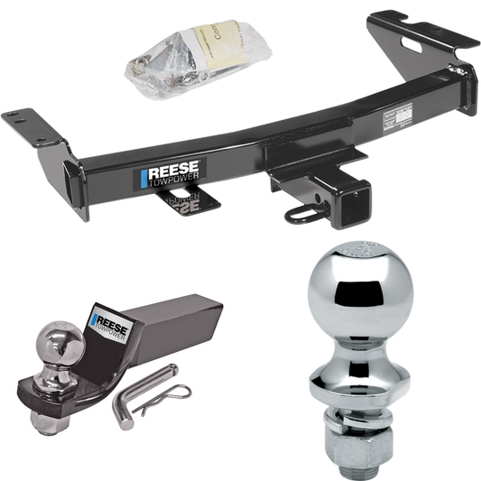 Fits 2005-2008 Chevrolet Uplander Trailer Hitch Tow PKG w/ Starter Kit Ball Mount w/ 2" Drop & 2" Ball + 1-7/8" Ball By Reese Towpower