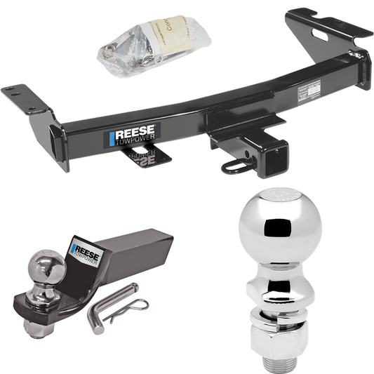 Fits 2005-2008 Chevrolet Uplander Trailer Hitch Tow PKG w/ Starter Kit Ball Mount w/ 2" Drop & 2" Ball + 2-5/16" Ball By Reese Towpower