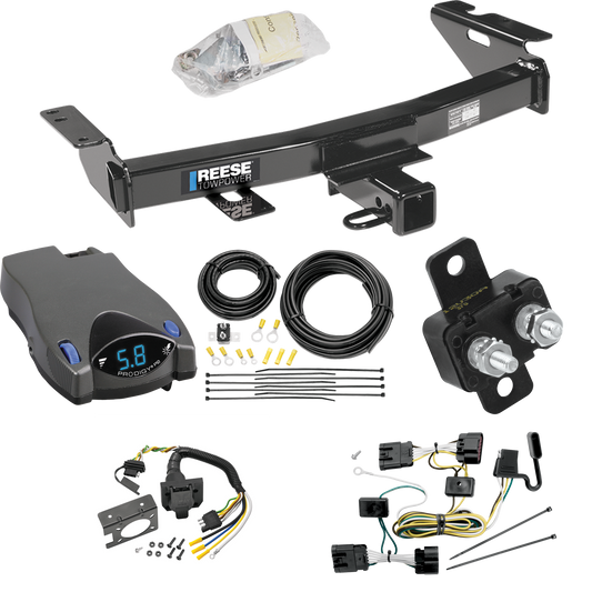 Se adapta al paquete de enganche de remolque Chevrolet Uplander 2005-2008 con control de freno Tekonsha Prodigy P2 + cableado RV de 7 vías de Reese Towpower