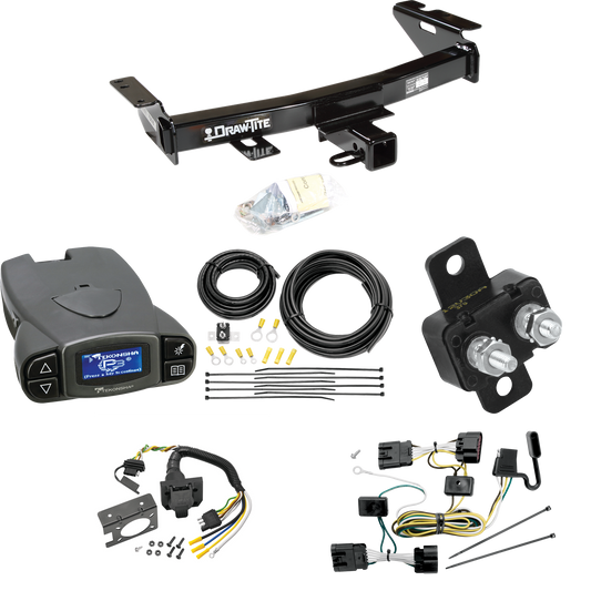 Fits 2005-2008 Chevrolet Uplander Trailer Hitch Tow PKG w/ Tekonsha Prodigy P3 Brake Control + 7-Way RV Wiring By Draw-Tite