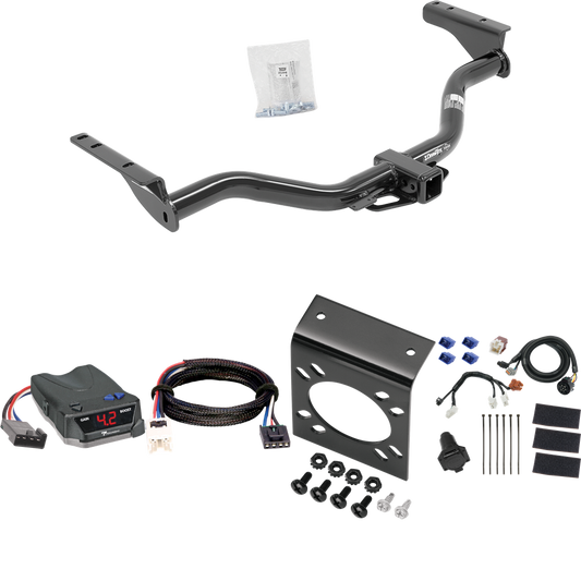 Fits 2014-2020 Infiniti QX60 Trailer Hitch Tow PKG w/ Tekonsha BRAKE-EVN Brake Control + Plug & Play BC Adapter + 7-Way RV Wiring By Draw-Tite