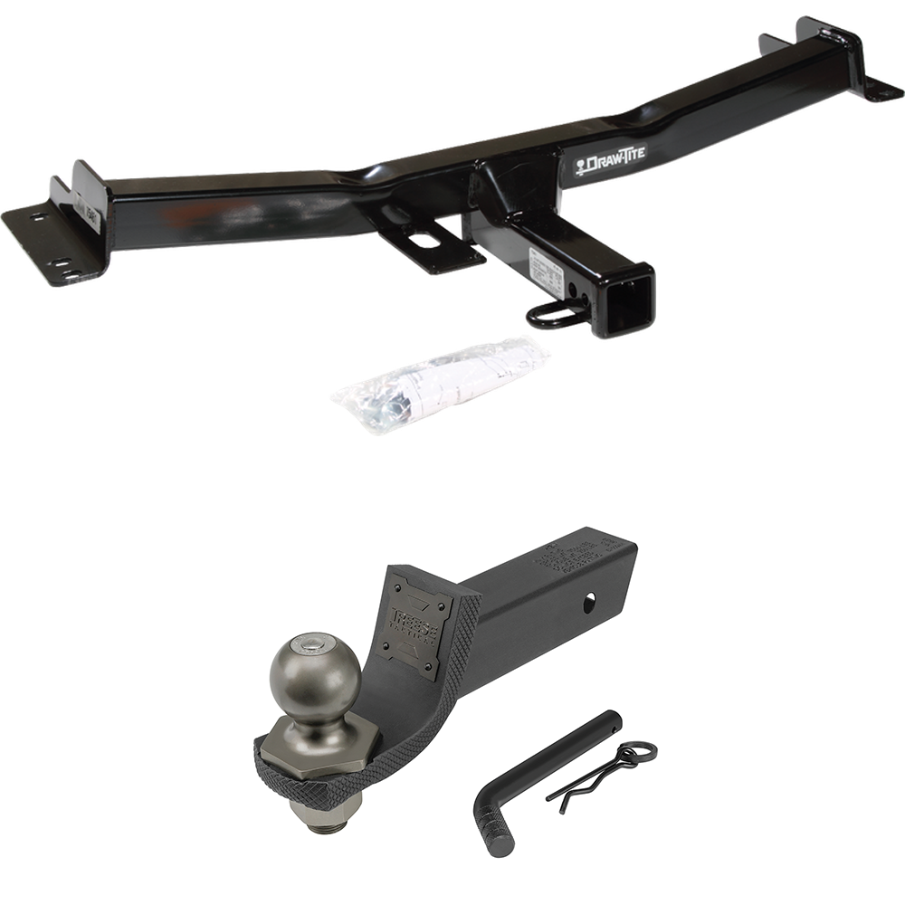 Fits 2007-2014 Toyota FJ Cruiser Trailer Hitch Tow PKG + Interlock Tactical Starter Kit w/ 2" Drop & 2" Ball By Draw-Tite