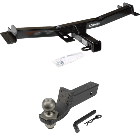 Fits 2007-2014 Toyota FJ Cruiser Trailer Hitch Tow PKG + Interlock Tactical Starter Kit w/ 2" Drop & 2" Ball By Draw-Tite