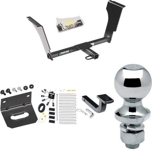 Se adapta al paquete de remolque con enganche de remolque Cadillac CTS V 2009-2013 con arnés de cableado "sin empalme" de 4 contactos planos cero + barra de tracción + bola de 1-7/8" + soporte de cableado (para modelos sedán) de Reese Towpower