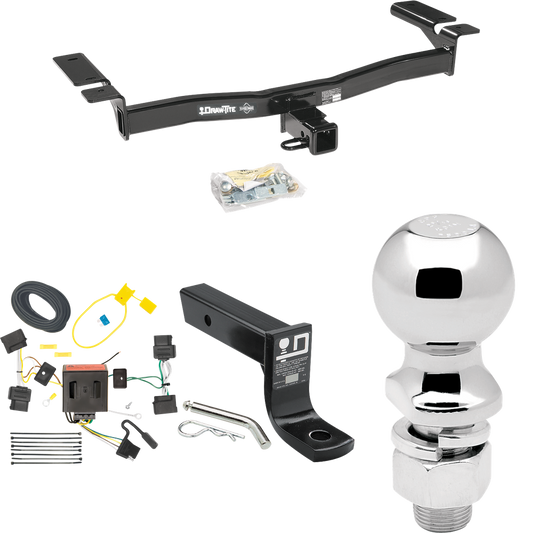 Se adapta al paquete de enganche de remolque Lincoln MKX 2007-2010 con cableado plano de 4 + soporte de bola con caída de 4" + bola de 2-5/16" de Draw-Tite