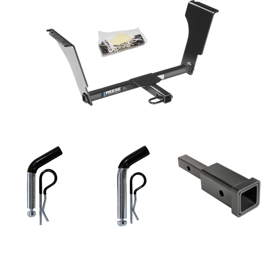 Fits 2004-2007 Cadillac CTS V Trailer Hitch Tow PKG w/ Hitch Adapter 1-1/4" to 2" Receiver + 1/2" Pin & Clip + 5/8" Pin & Clip By Reese Towpower