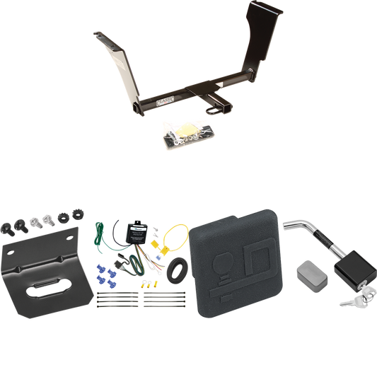 Se adapta al paquete de enganche de remolque Cadillac CTS V 2009-2013 con arnés de cableado plano de 4 + cubierta de enganche + bloqueo de enganche (para modelos sedán) de Draw-Tite