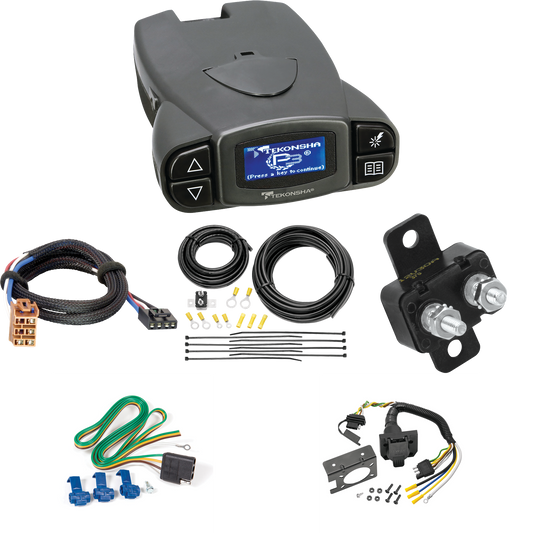 Fits 2002-2002 Cadillac Escalade EXT 7-Way RV Wiring + Tekonsha Prodigy P3 Brake Control + Plug & Play BC Adapter By Reese Towpower