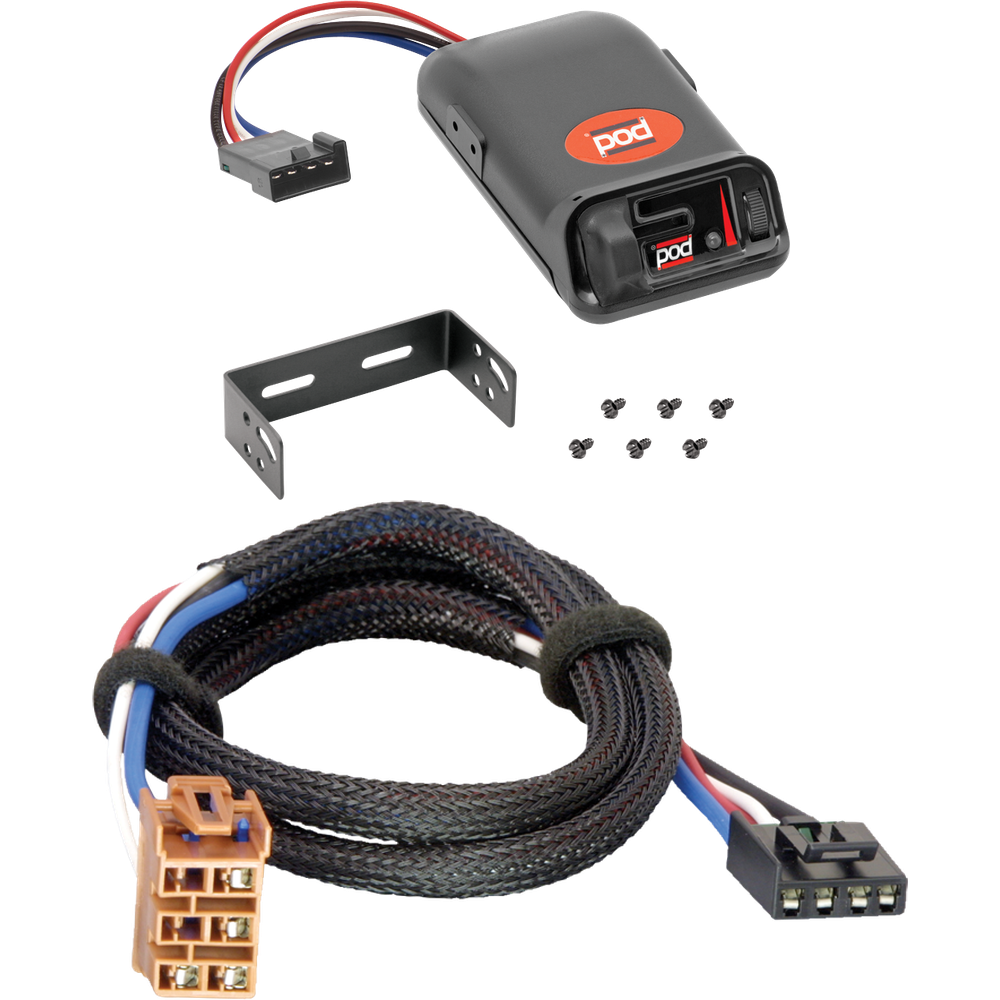 Fits 1999-2002 GMC Sierra 1500 Pro Series POD Brake Control + Plug & Play BC Adapter By Pro Series