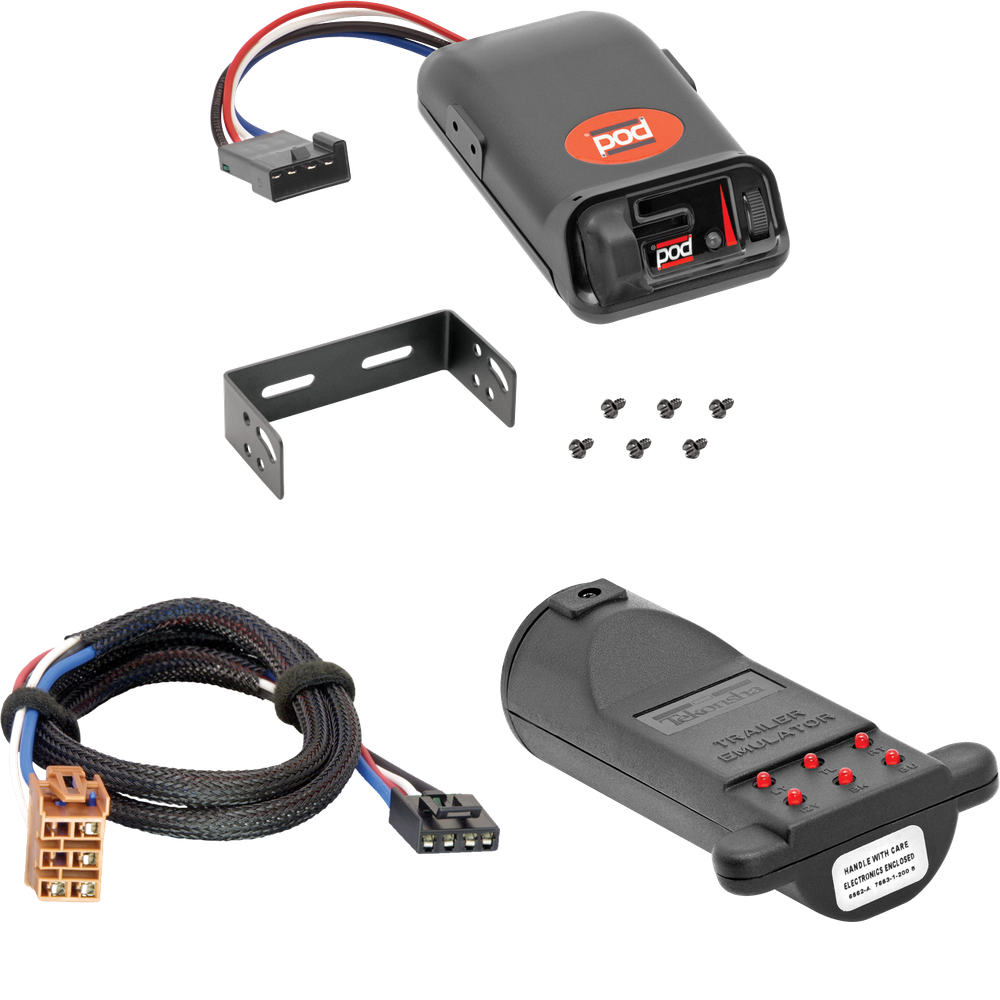 Compatible con control de freno POD Chevrolet Tahoe Pro Series 1995-1999 + adaptador BC Plug &amp; Play + emulador de remolque de probador de control de freno de Pro Series