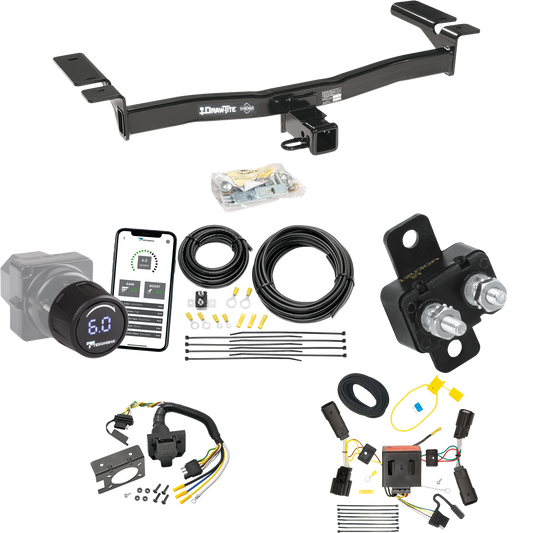 Se adapta al paquete de remolque con enganche para remolque Ford Edge 2011-2014 con control de freno inalámbrico Bluetooth Tekonsha Prodigy iD + cableado RV de 7 vías (excluye: modelos deportivos) de Draw-Tite