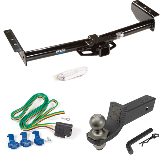 Fits 2002-2002 Cadillac Escalade Trailer Hitch Tow PKG w/ 4-Flat Wiring + Interlock Tactical Starter Kit w/ 2" Drop & 2" Ball By Reese Towpower