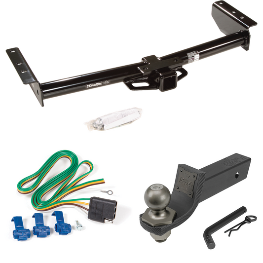 Fits 2002-2002 Cadillac Escalade EXT Trailer Hitch Tow PKG w/ 4-Flat Wiring + Interlock Tactical Starter Kit w/ 2" Drop & 2" Ball By Draw-Tite