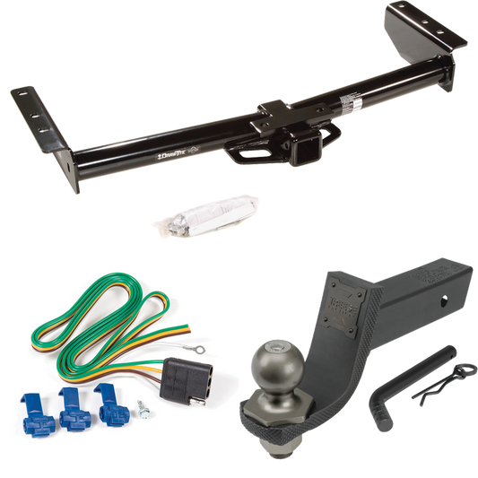 Fits 2002-2002 Cadillac Escalade EXT Trailer Hitch Tow PKG w/ 4-Flat Wiring + Interlock Tactical Starter Kit w/ 3-1/4" Drop & 2" Ball By Draw-Tite