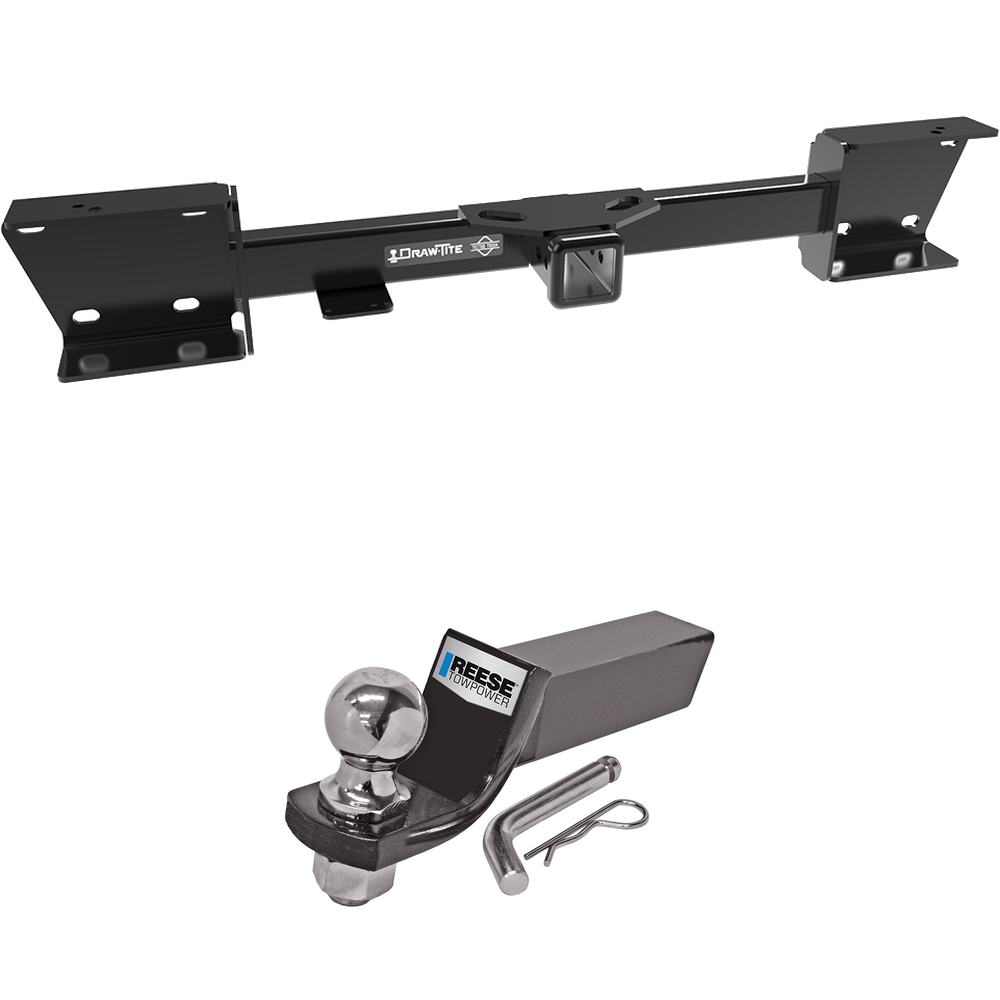 Fits 2019-2022 Subaru Ascent Trailer Hitch Tow PKG w/ Starter Kit Ball Mount w/ 2" Drop & 2" Ball By Draw-Tite