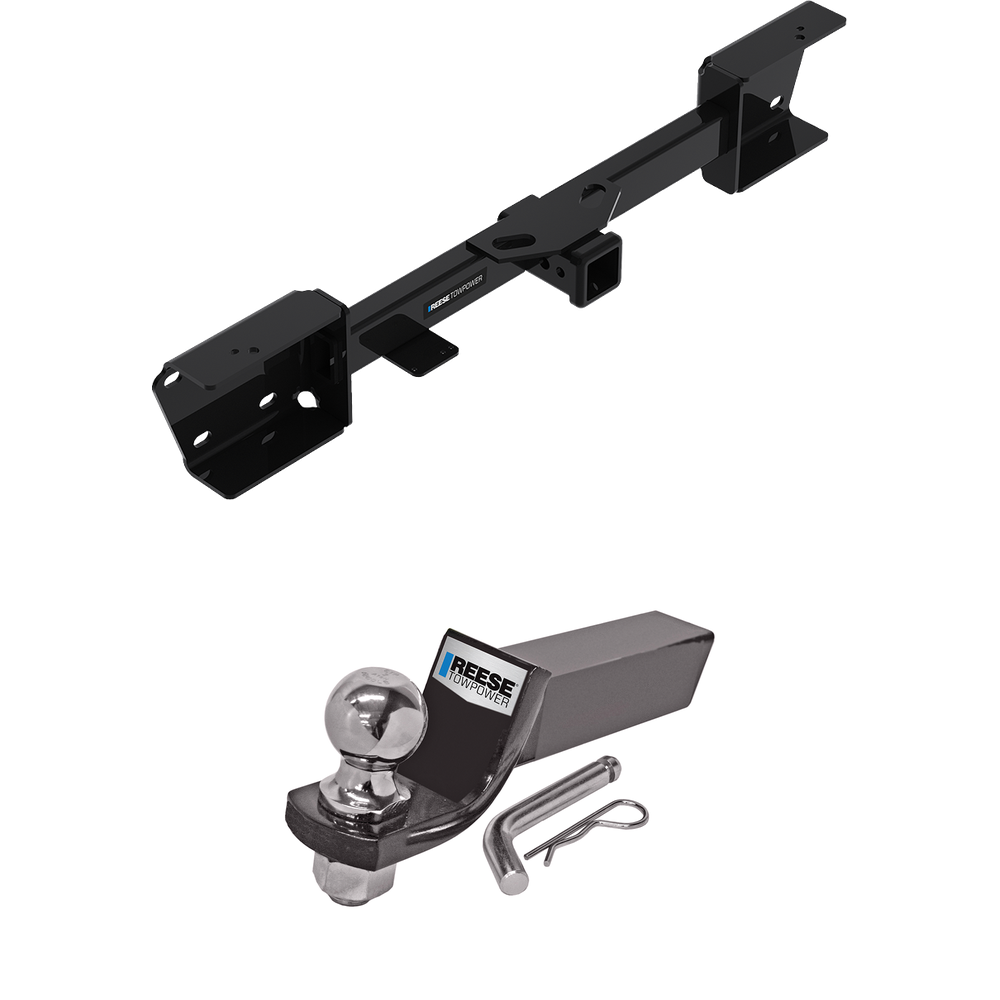 Fits 2019-2022 Subaru Ascent Trailer Hitch Tow PKG w/ Starter Kit Ball Mount w/ 2" Drop & 2" Ball By Reese Towpower