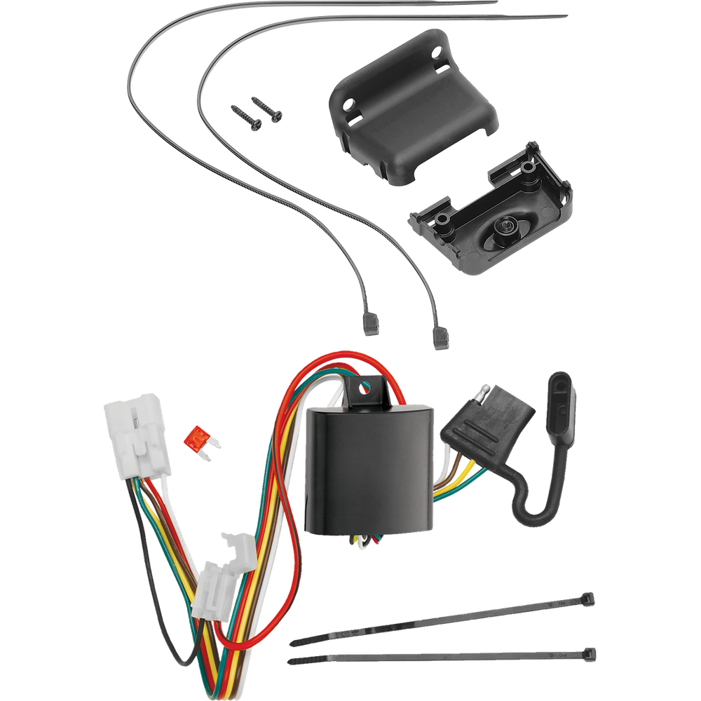 Se adapta al arnés de cableado del remolque del extremo del vehículo Subaru Outback 2010-2019 de 4 planos + soporte de cableado (para Wagon, excepto modelos deportivos) de Tekonsha