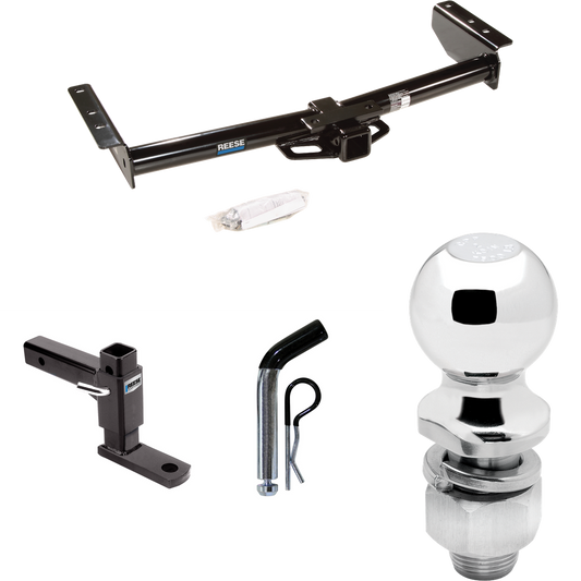 Fits 2000-2006 GMC Yukon XL 1500 Trailer Hitch Tow PKG w/ Adjustable Drop Rise Ball Mount + Pin/Clip + 2" Ball By Reese Towpower