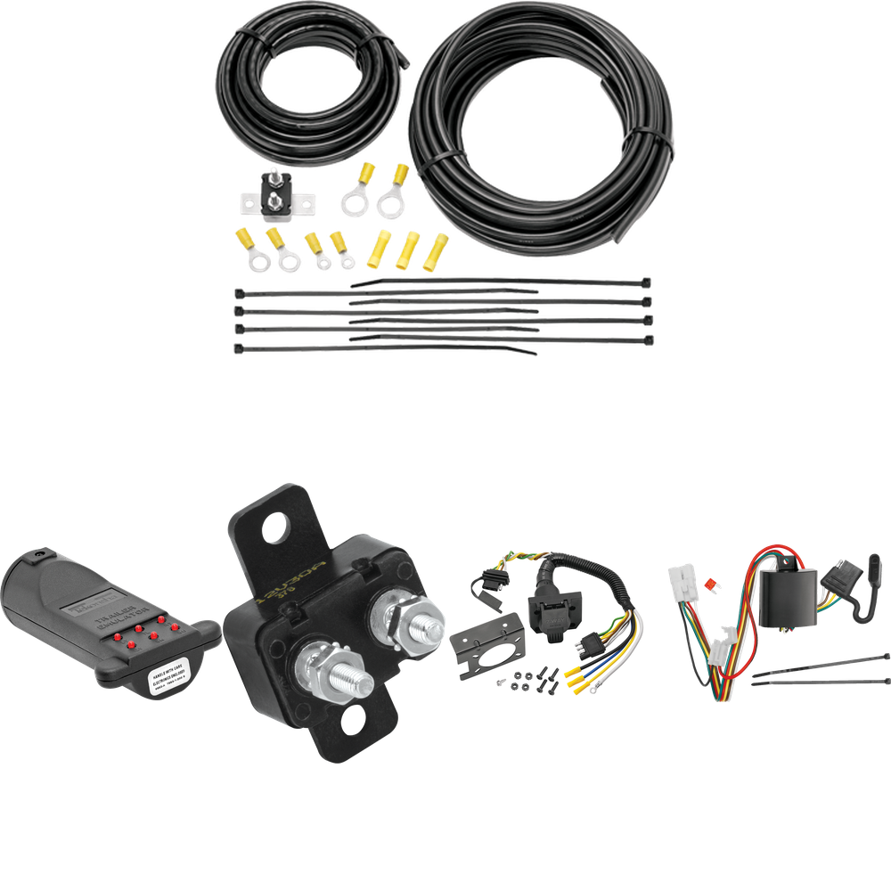 Fits 2010-2019 Subaru Outback 7-Way RV Wiring + 7-Way Tester and Trailer Emulator (For Wagon, Except Sport Models) By Tekonsha