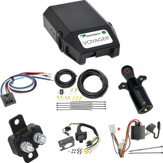 Se adapta al cableado de RV de 7 vías Subaru Outback 2020-2021 + control de freno Tekonsha Voyager + adaptador de cableado BC genérico + probador de 7 vías (para modelos Wagon) de Tekonsha