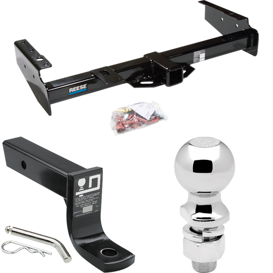 Fits 1992-1994 Chevrolet Blazer Trailer Hitch Tow PKG w/ Ball Mount w/ 4" Drop + 2-5/16" Ball By Reese Towpower