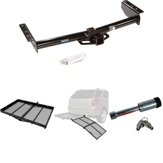 Fits 2002-2006 Chevrolet Avalanche 2500 Trailer Hitch Tow PKG w/ Cargo Carrier + Bi-Fold Ramp + Hitch Lock By Reese Towpower