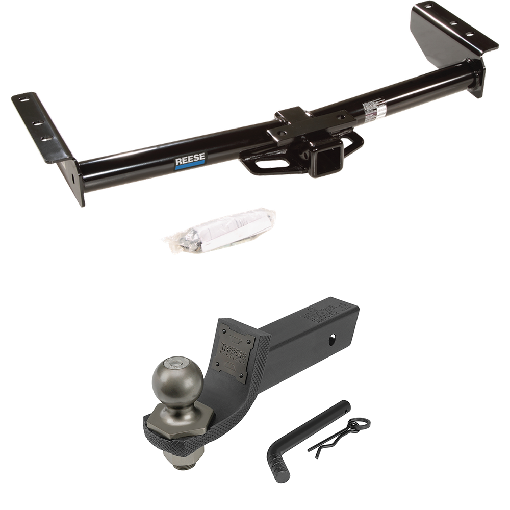 Fits 2000-2006 GMC Yukon XL 2500 Trailer Hitch Tow PKG + Interlock Tactical Starter Kit w/ 2" Drop & 2" Ball By Reese Towpower