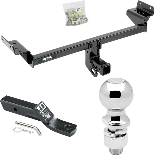 Fits 2016-2018 Lincoln MKX Trailer Hitch Tow PKG w/ Ball Mount w/ 2" Drop + 2-5/16" Ball By Reese Towpower